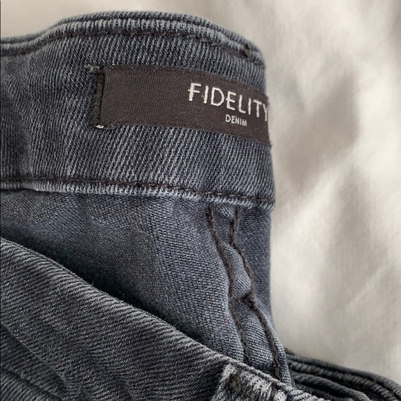 Dark grey zippered skinny jeans - Picture 4 of 6